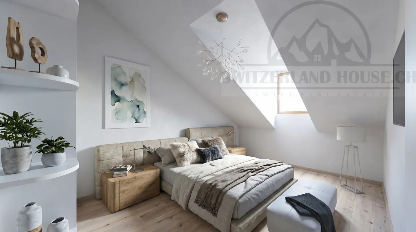 Magnificent 4.5 pcs near Sarine in the lower town of Fribourg - Photo 7 of 14
