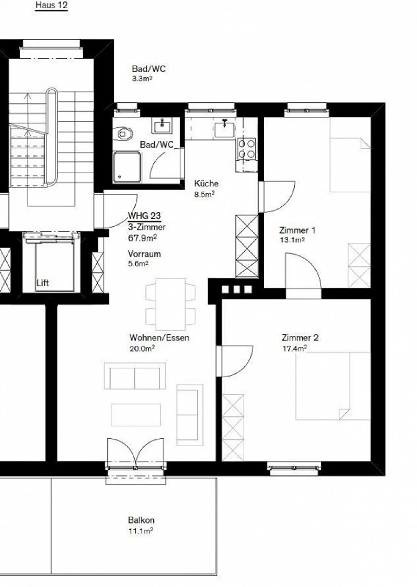 Appartement 3.5 pièces à Schaffhouse - Photo 10 sur 10