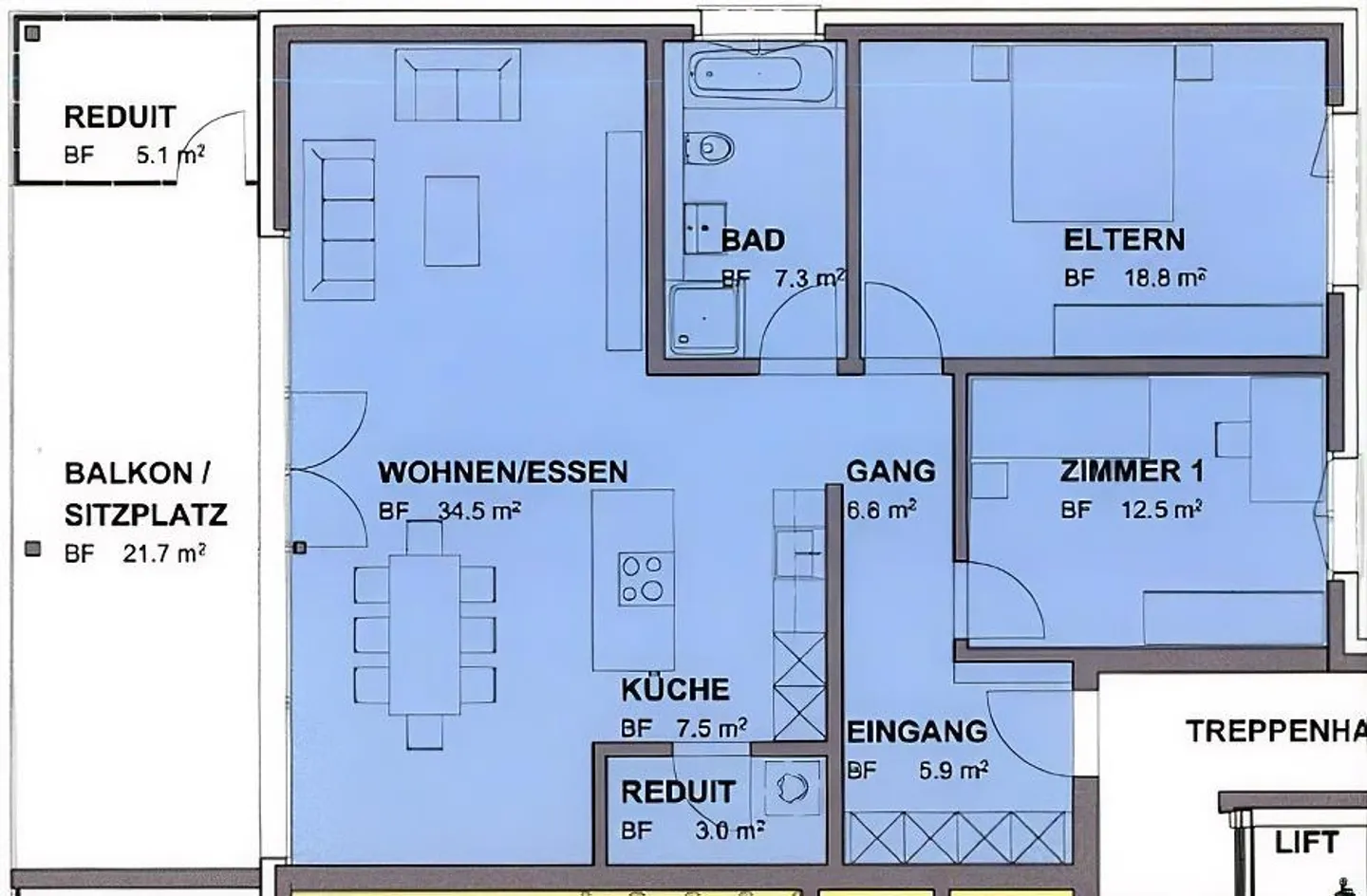 Moderne Wohnung mit grossem Balkon - Foto 10 von 11