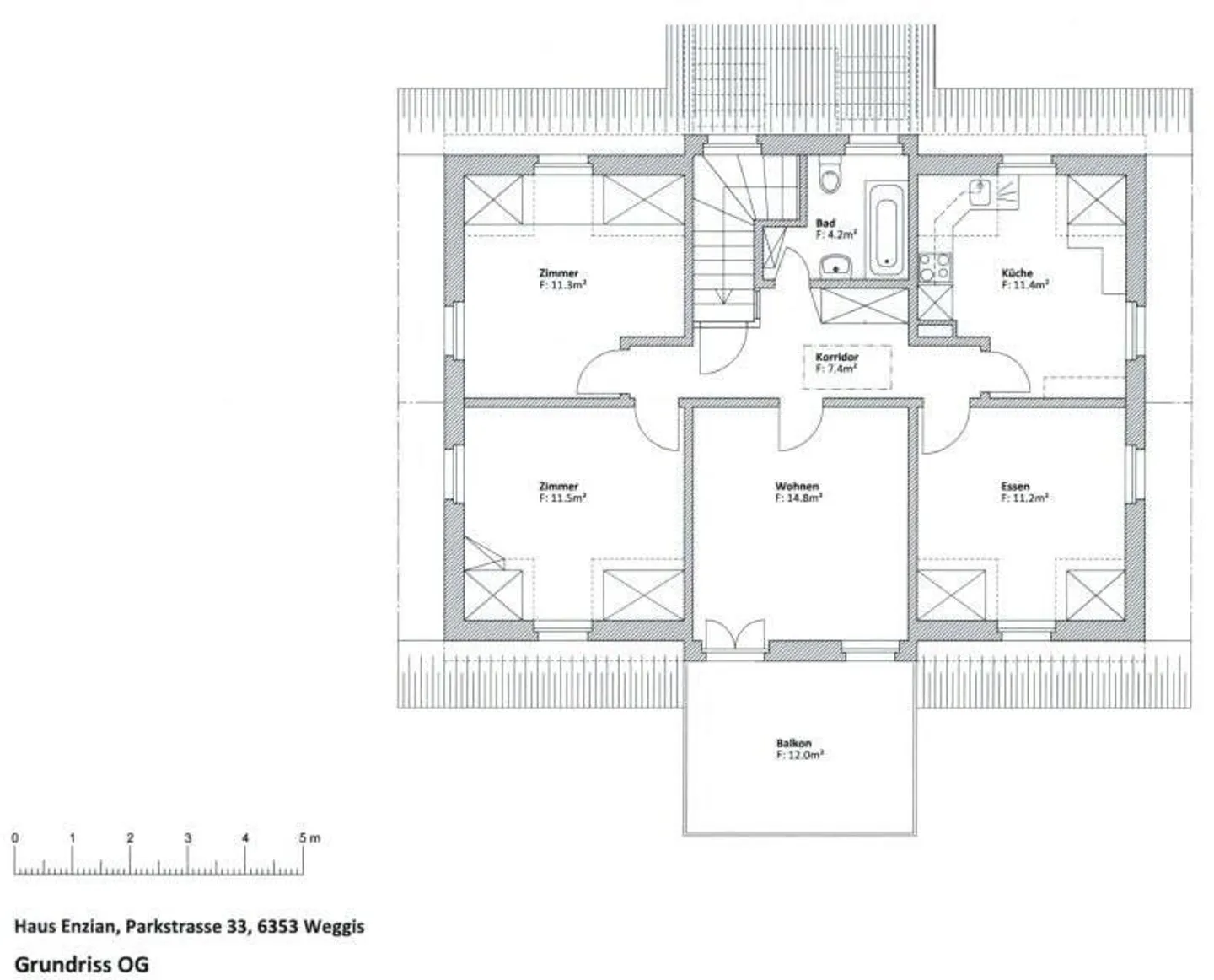 4-room apartment with lake view in Weggis - Photo 7 of 7