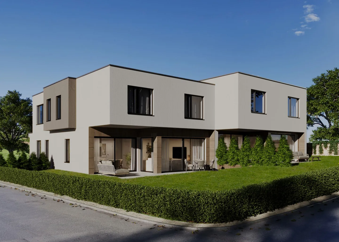 Exklusives Neubau-Doppeleinfamilienhaus in Uznach - Ihr neues Zuhause ab 2025 - Photo 1 sur 7