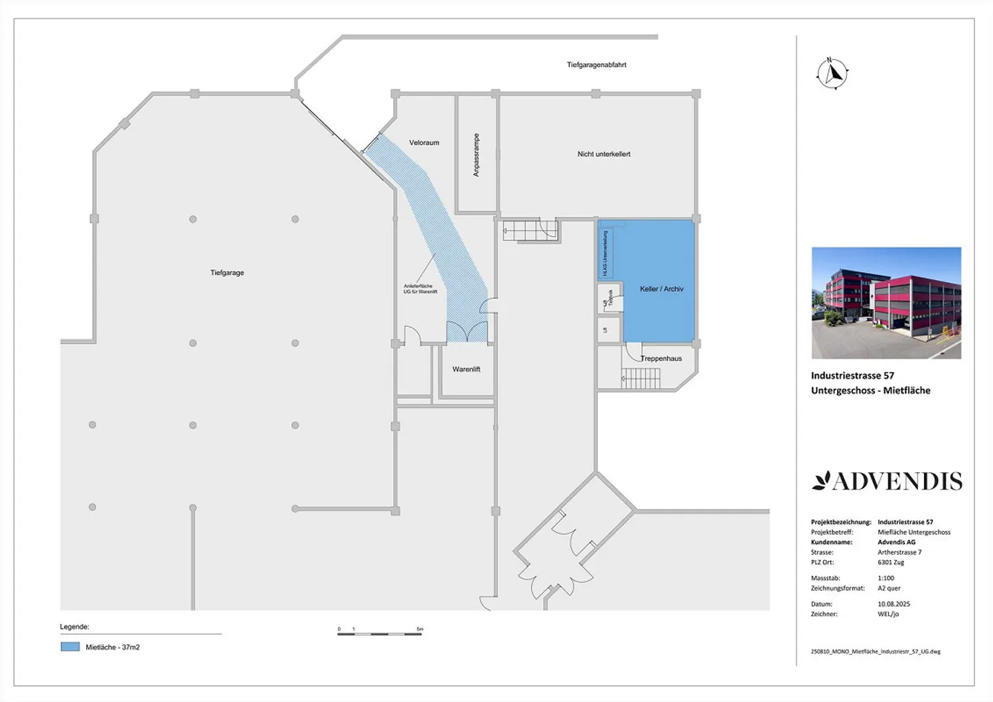 812 m2 d'espace commercial/bureau avec élévateur à marchandises et rampes - Photo 11 sur 11