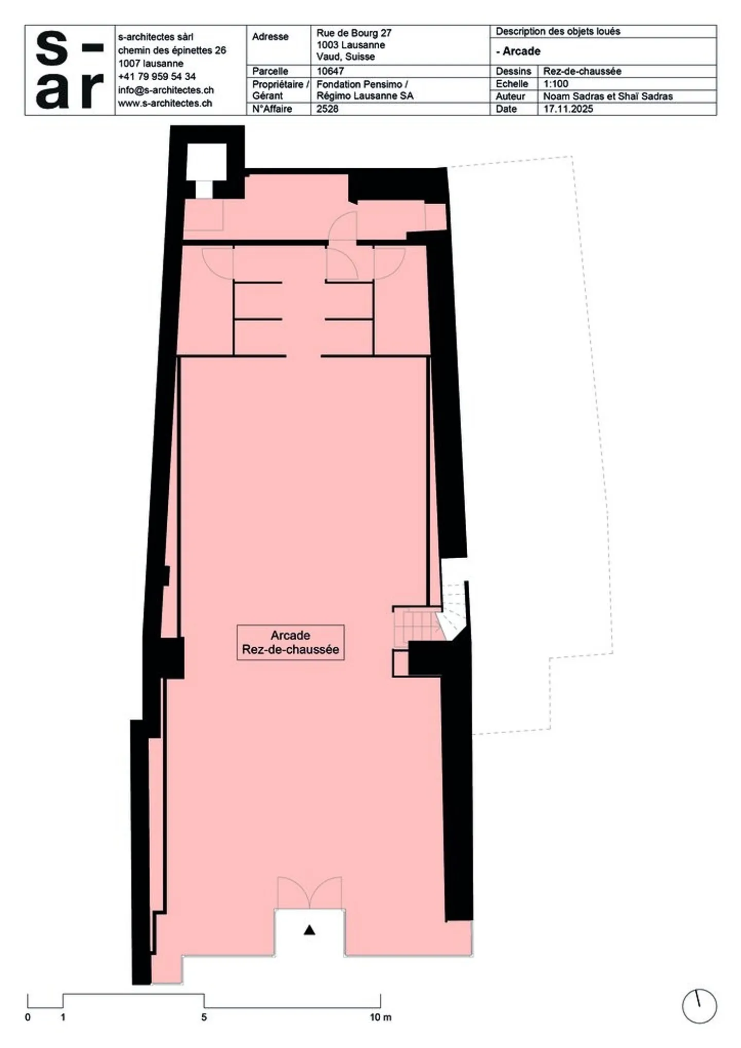 Schöne Arkade im Stadtzentrum von Lausanne - Foto 4 von 5