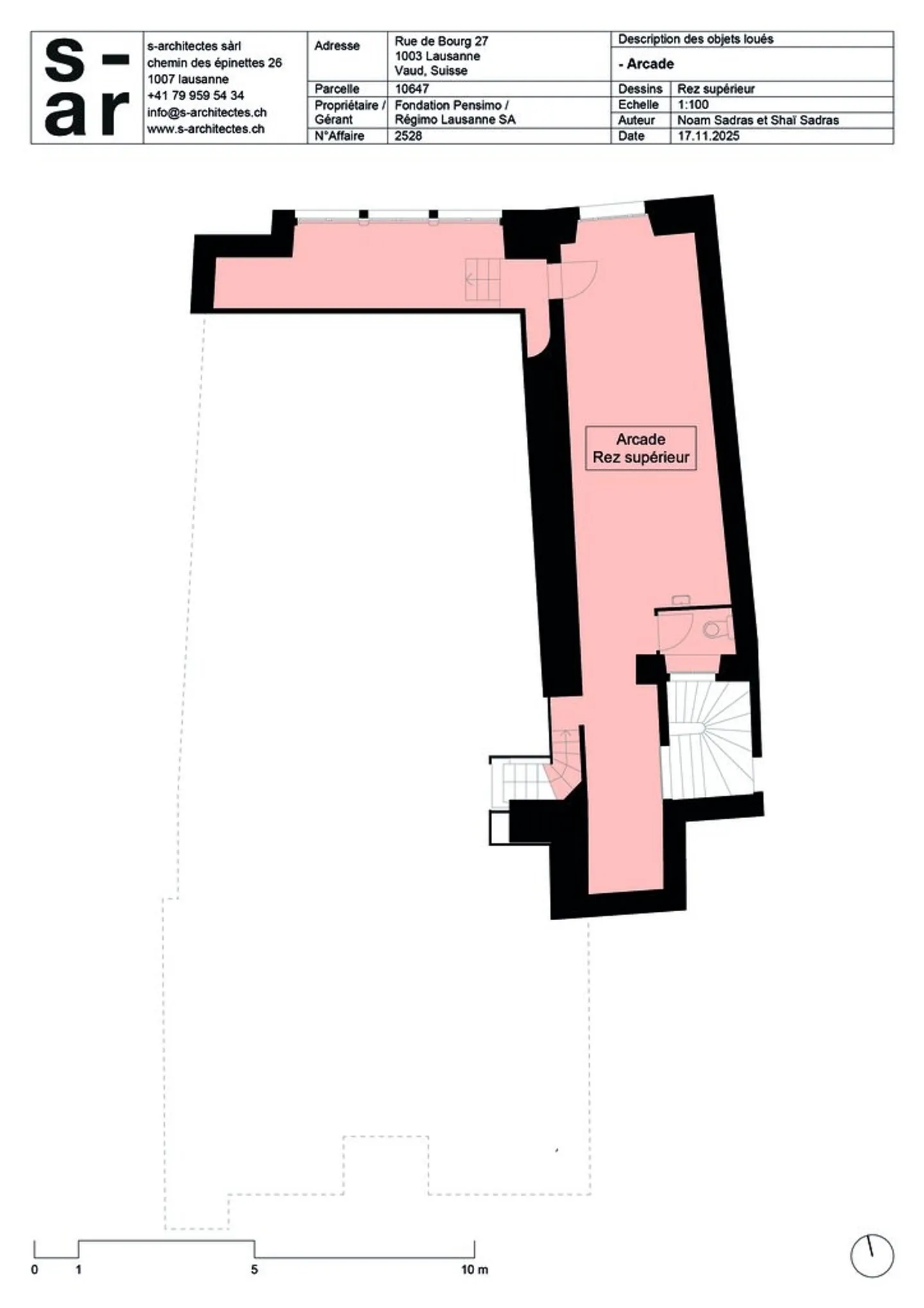 Schöne Arkade im Stadtzentrum von Lausanne - Foto 5 von 5