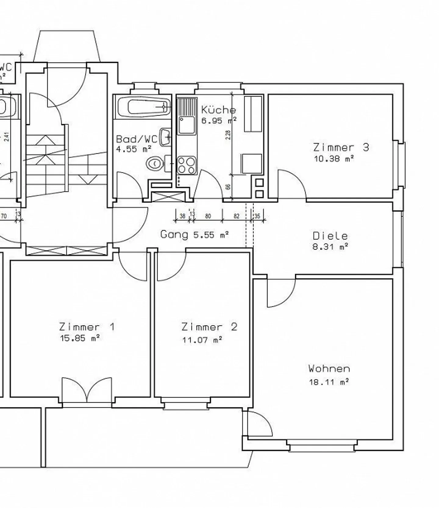 Appartement bien entretenu en bordure de forêt à Neuhausen - Photo 2 sur 11