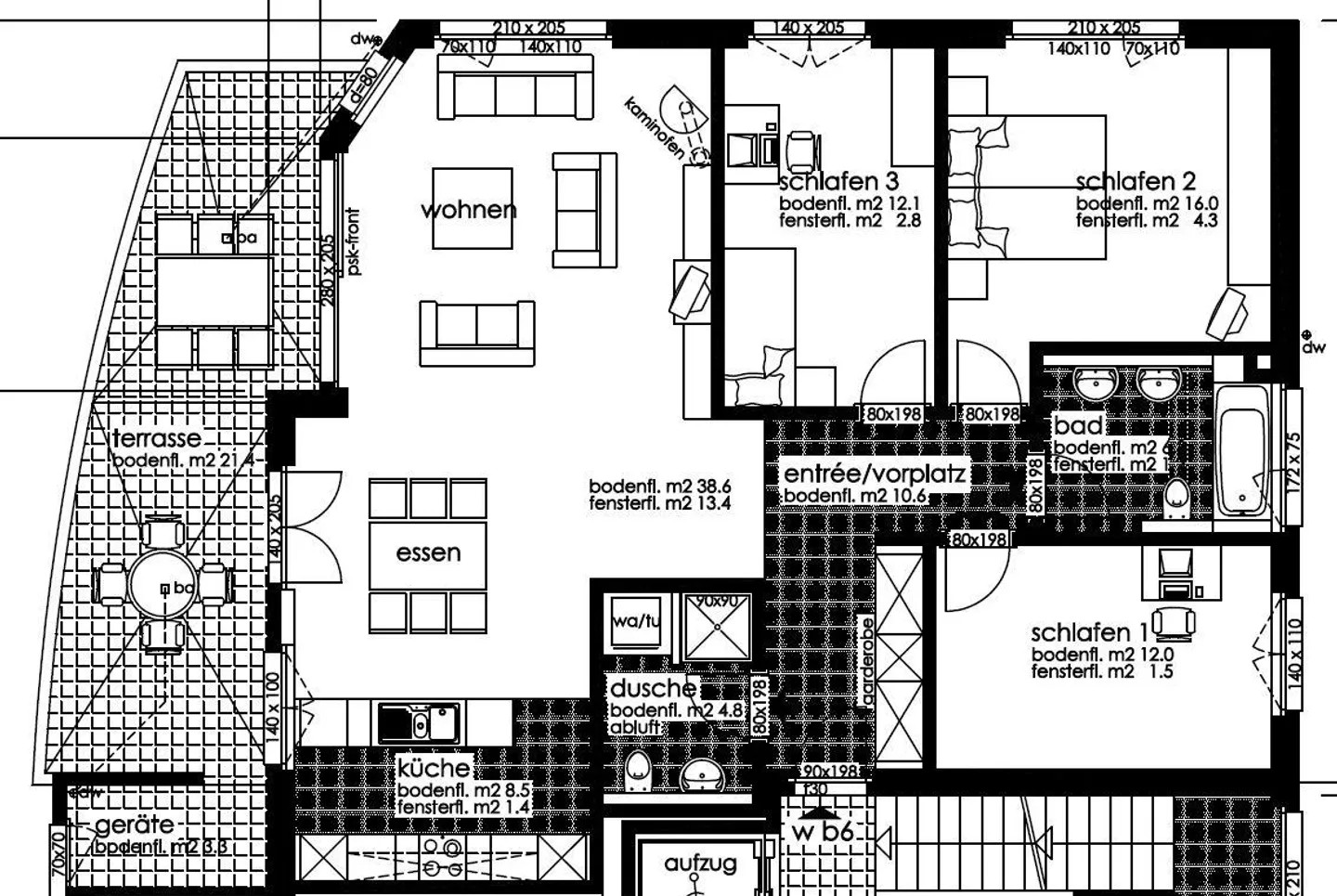 Modernes Apartment mit Balkon - Foto 10 von 10