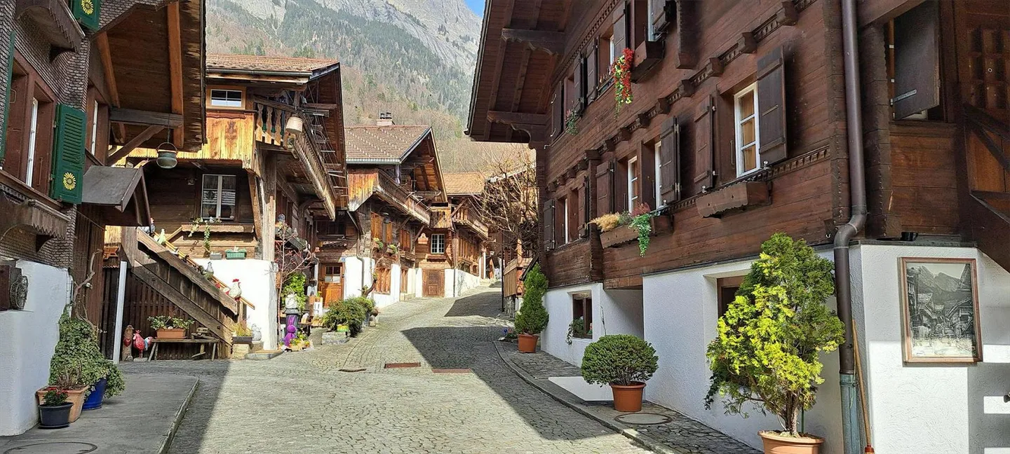 Bellissimo appartamento di 2,5 stanze con galleria sul lago di Brienz - Foto 1 di 17