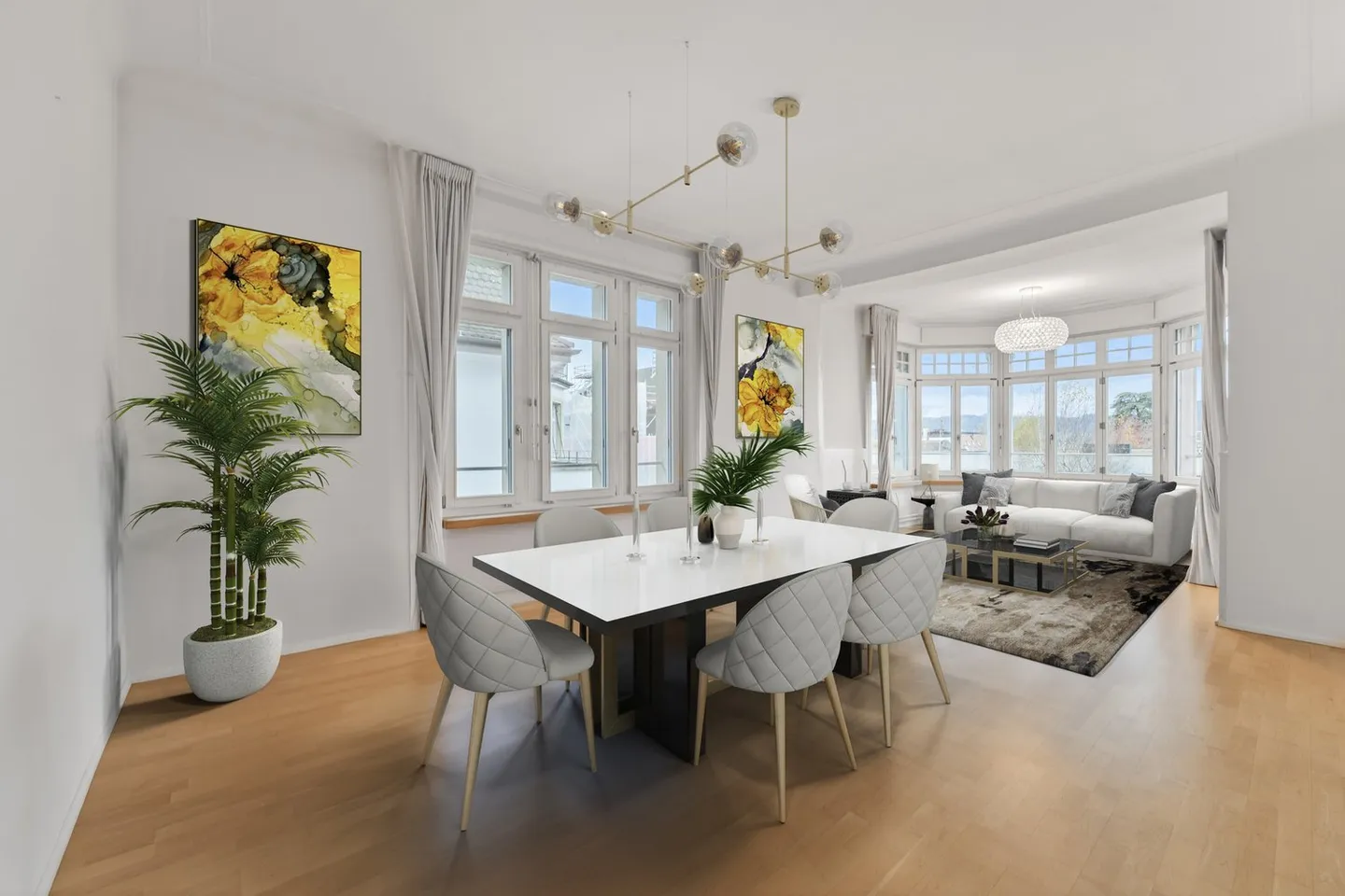 Appartement exclusif de 6,5 pièces dans un emplacement privilégié dans le district 7 de Zurich - Photo 2 sur 7