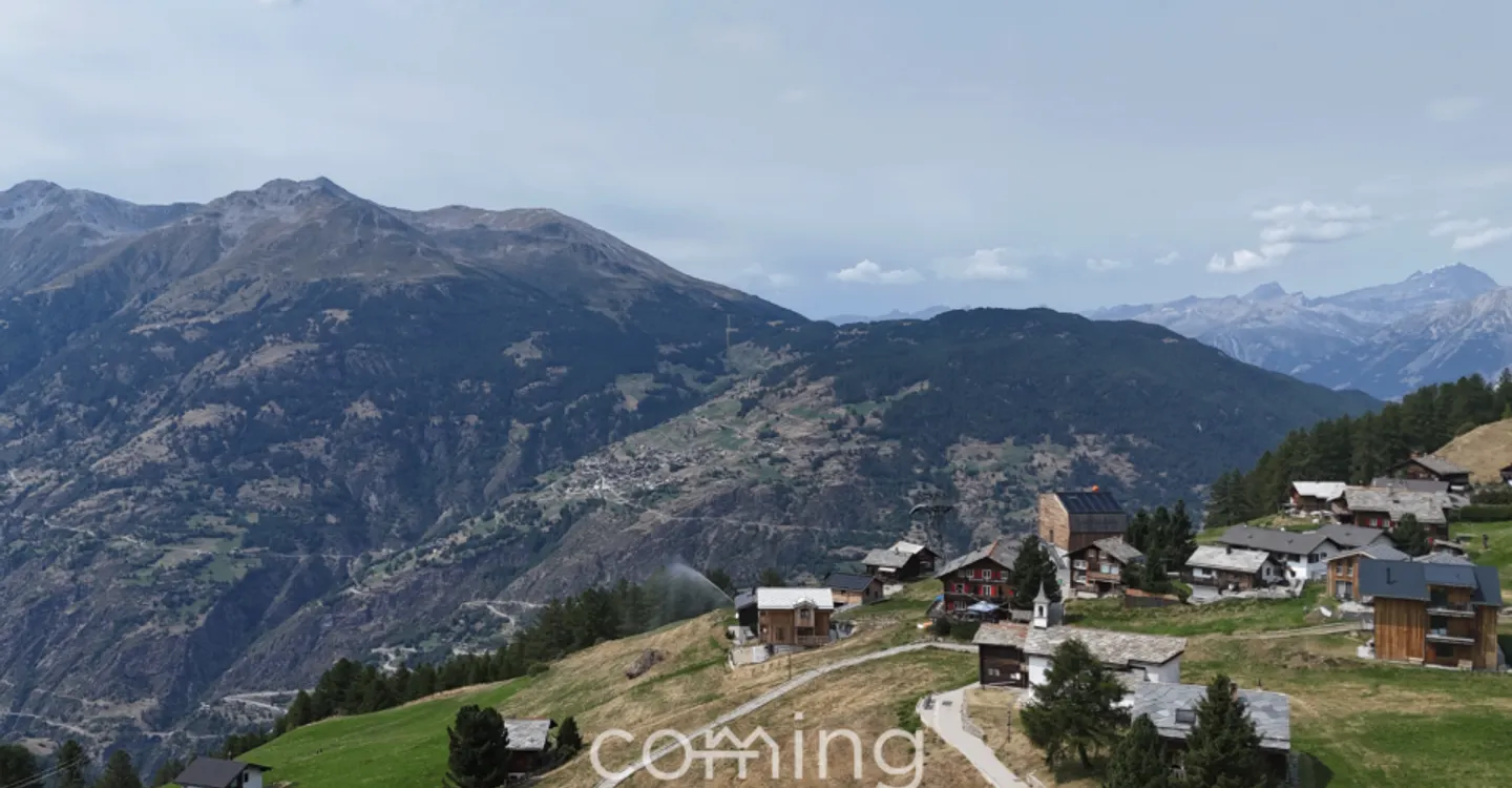 Il tuo terreno edificabile nelle Alpi vallesane - Gspon, soleggiato, alpino e con vista panoramica - Foto 3 di 8
