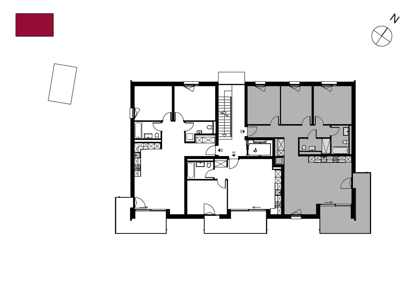 Appartement A4 - 4,5 Zimmer - Foto 2 von 11