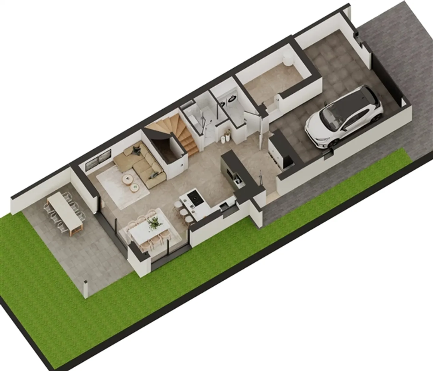 Development of 4 semi-detached houses with 4.5 and 5.5 rooms in Collombey - Photo 12 of 13