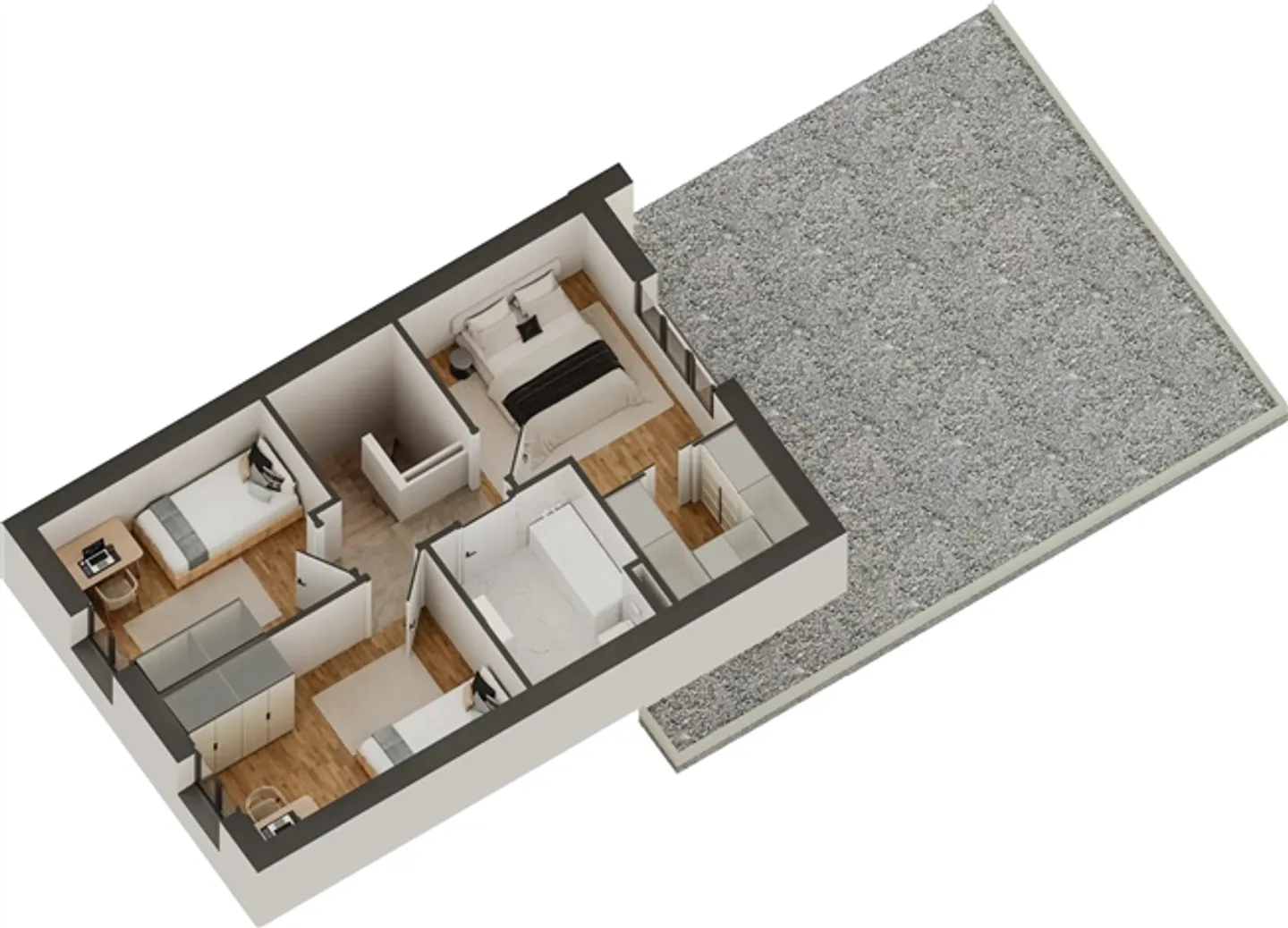 Development of 4 semi-detached houses with 4.5 and 5.5 rooms in Collombey - Photo 13 of 13