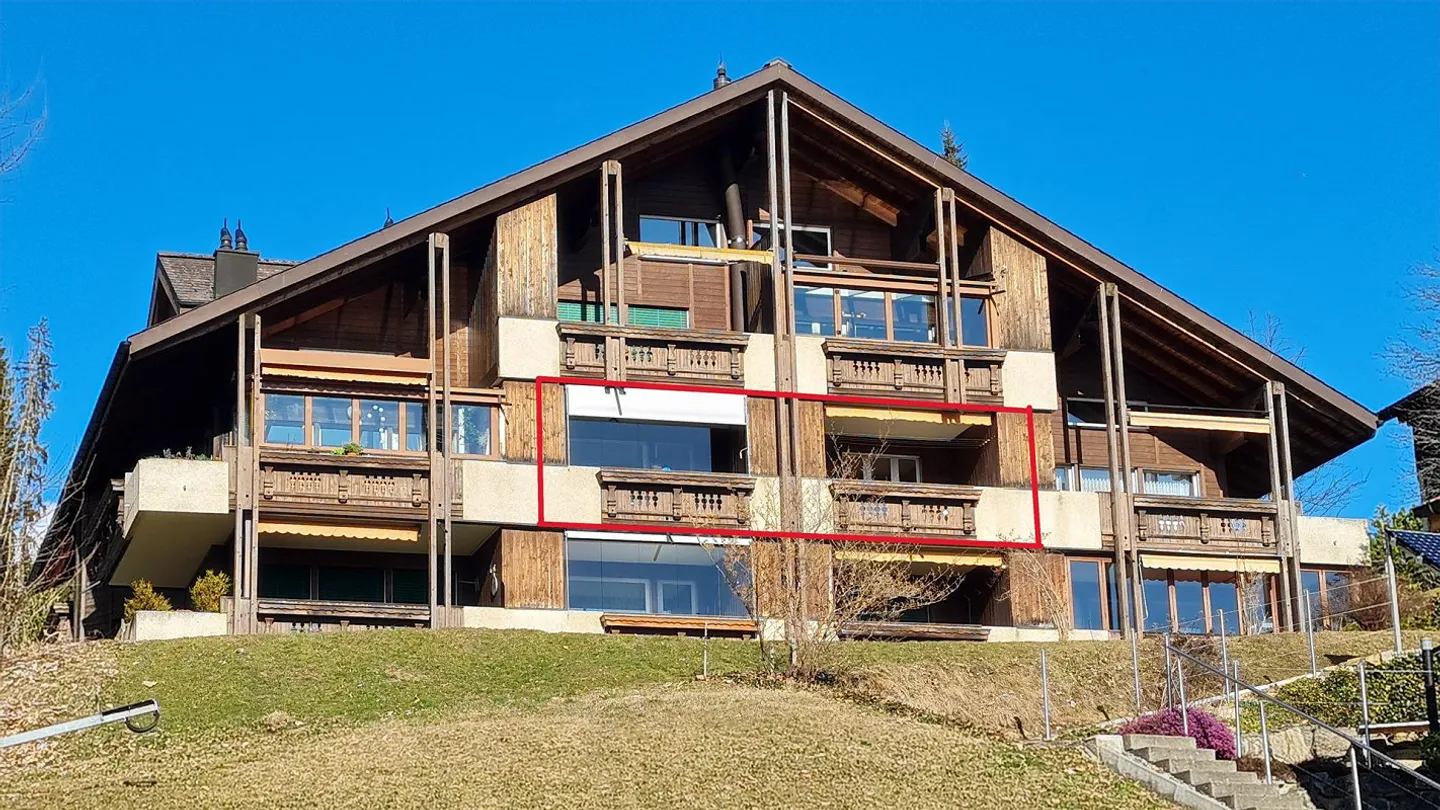 Appartamento 2.5 locali, 2 balconi, garage, vista panoramica sulle montagne, seconda casa possibile - Foto 25 di 25