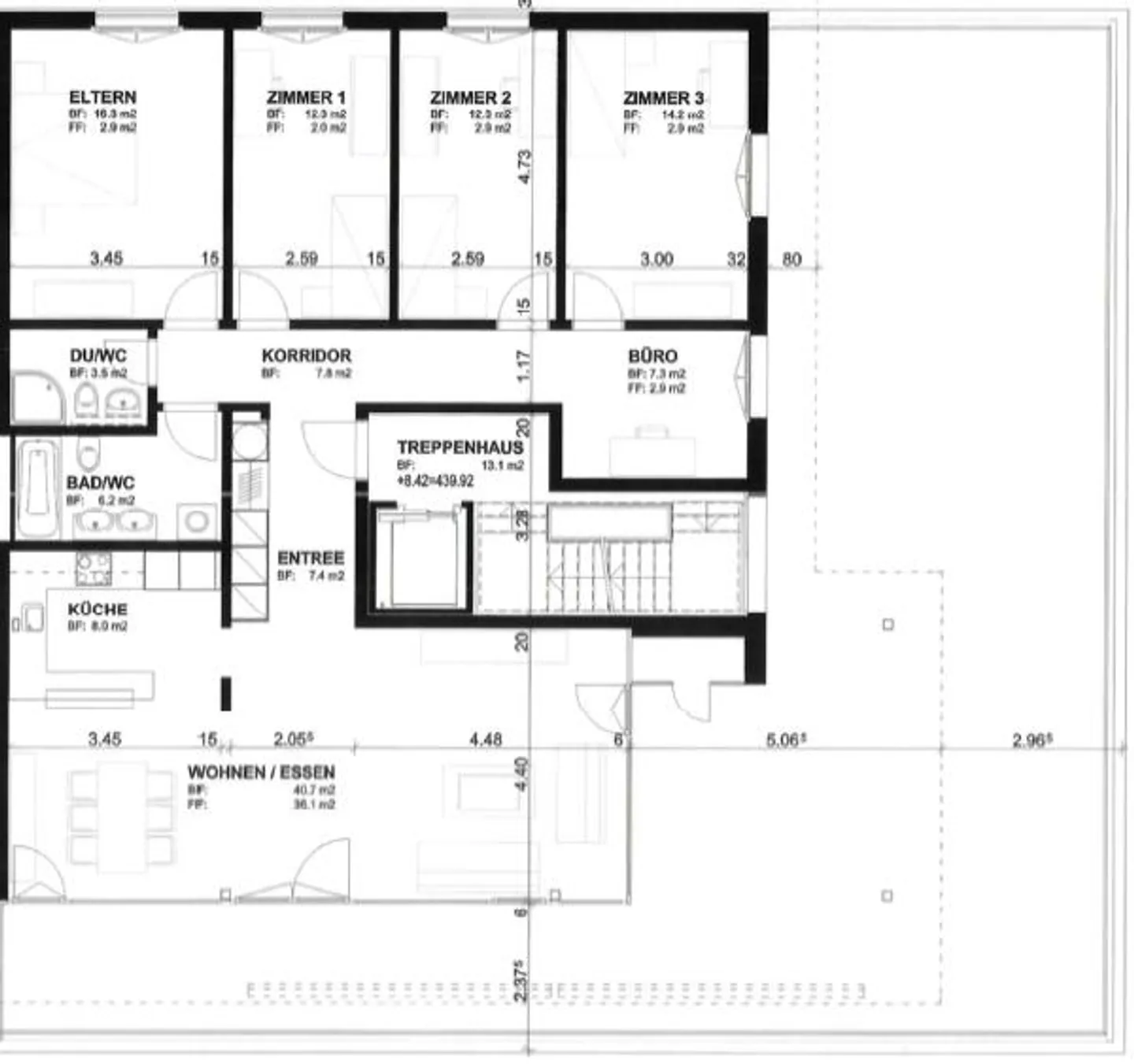 Modern 5.5-room penthouse apartment in a quiet location - Photo 9 of 9