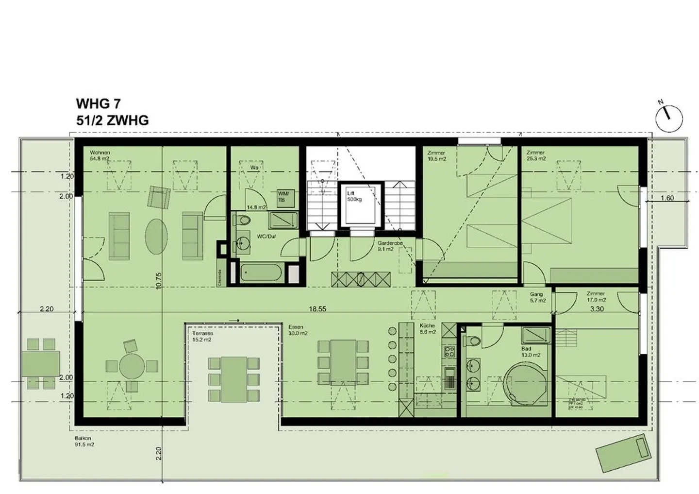 Wunderschöne Attika-Wohnung - Foto 11 von 12