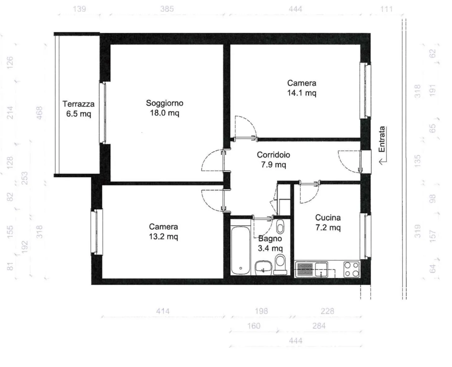 TENERO - 3.5-Zimmer-Wohnung komplett renoviert (App.5) - Foto 9 von 9