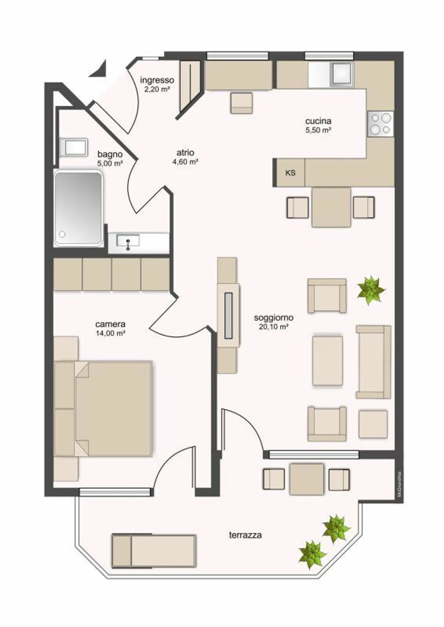 8300, Tenero, Residenza Francesca 7, appartamento 110 - Photo 1 of 4