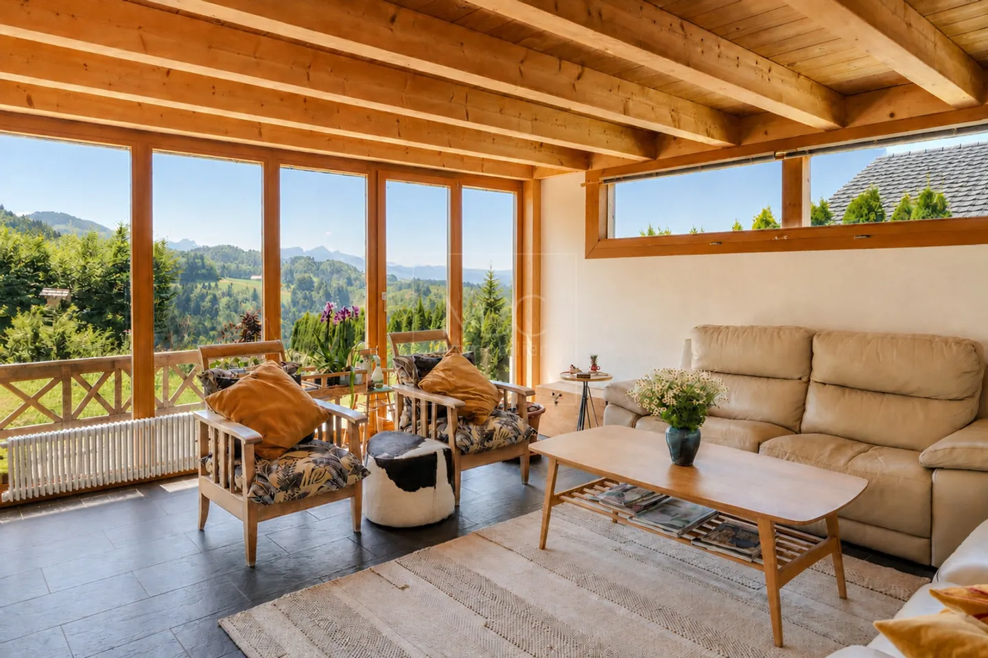 Schönes zeitgenössisches Chalet mit Panoramablick in Châtel-St-Denis - Foto 3 von 20