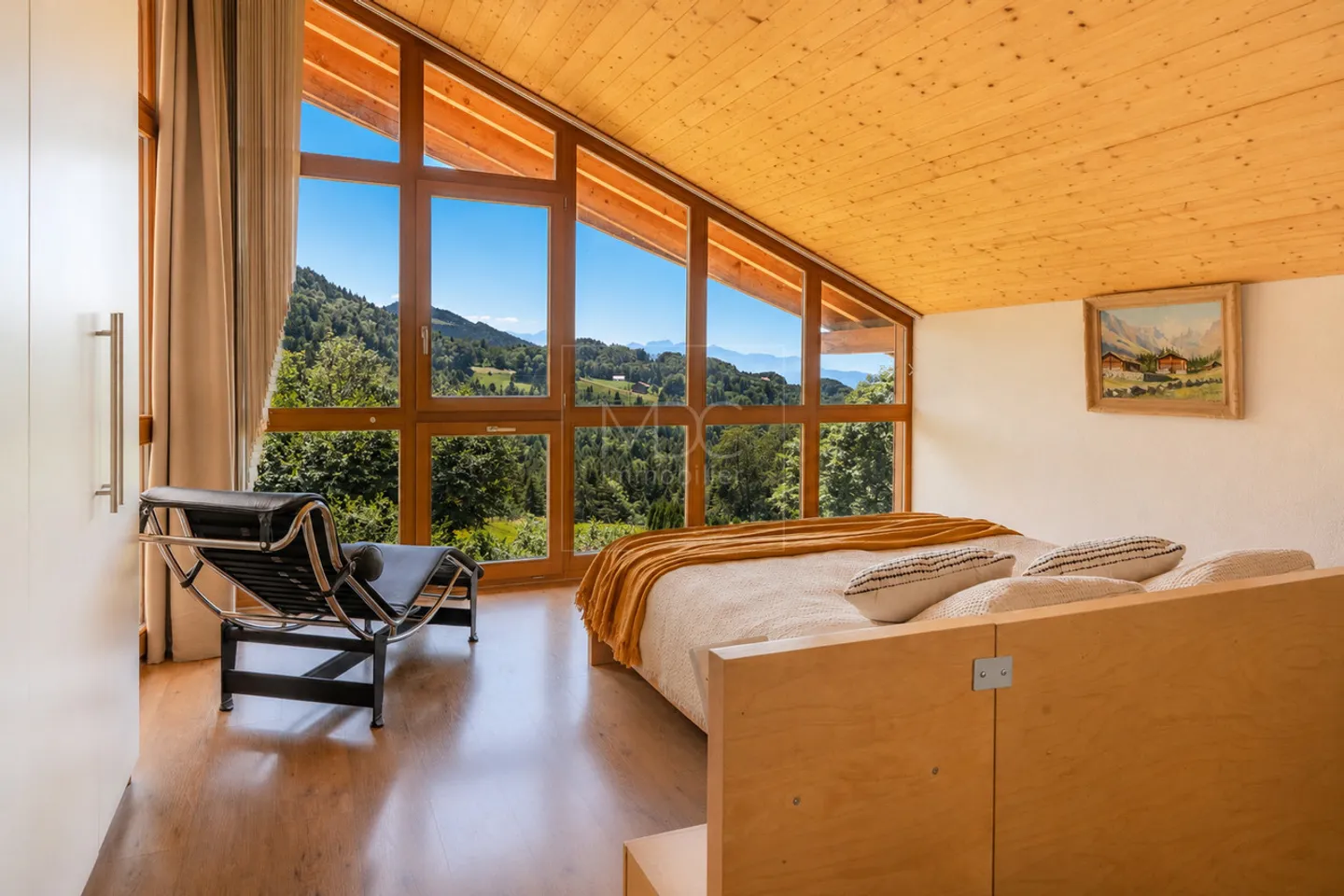 Schönes zeitgenössisches Chalet mit Panoramablick in Châtel-St-Denis - Foto 12 von 20