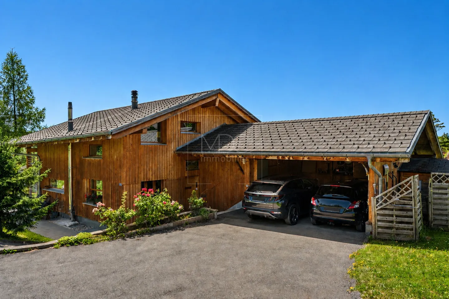 Schönes zeitgenössisches Chalet mit Panoramablick in Châtel-St-Denis - Foto 19 von 20
