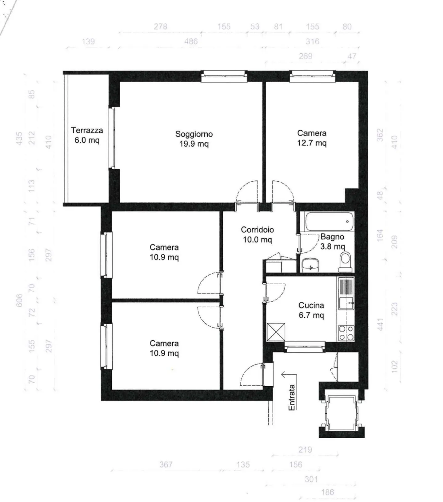 TENERO - 4.5-Zimmer-Wohnung komplett renoviert (Wohnung Nr. 4) - Foto 11 von 11