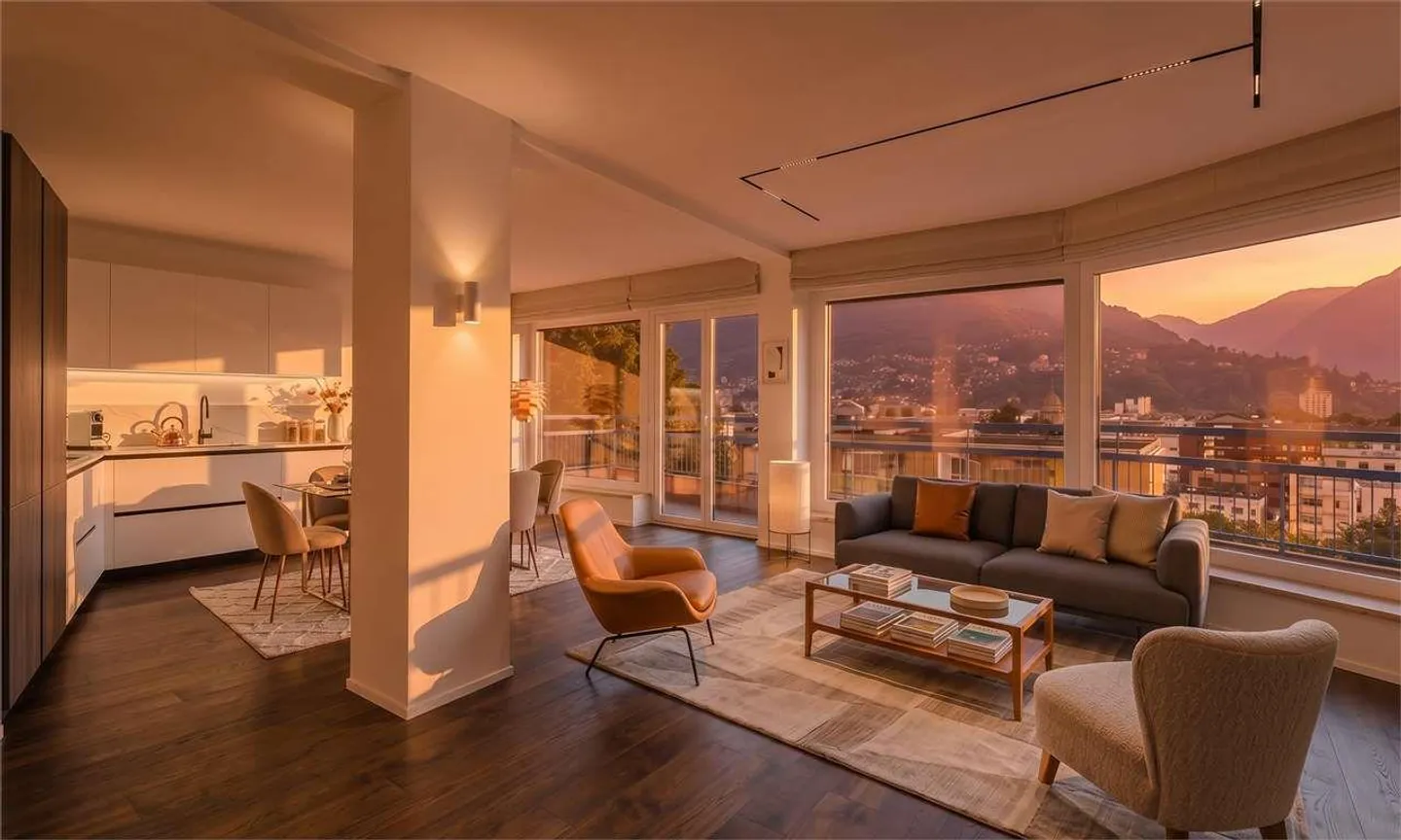 SEKUNDÄRWOHNUNG IN LUGANO | 4.5 RENOVIERTE ZIMMER - Foto 1 von 13