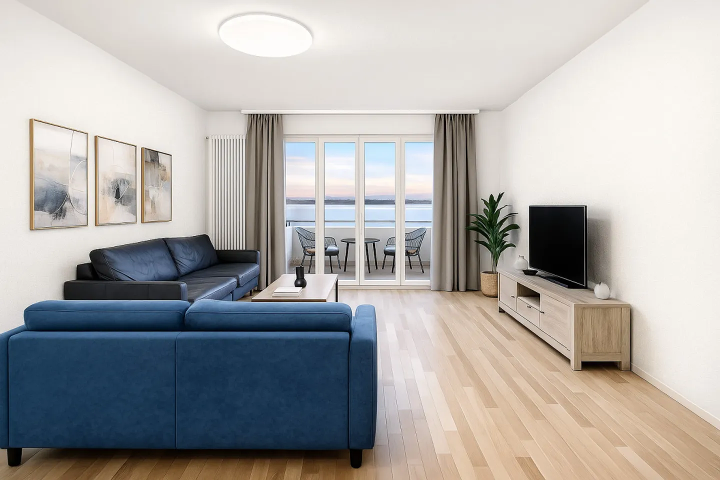 180° Panoramablick auf den See - Außergewöhnliche möblierte Wohnung - Foto 3 von 7