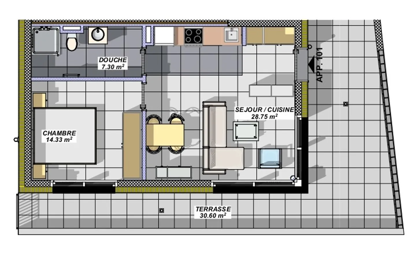 Appartamento moderno 2.5 locali con balcone a Salins Sion - Foto 1 di 6