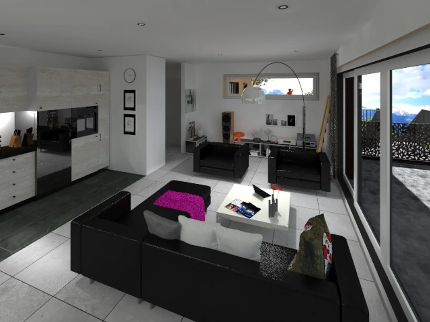 Appartamento moderno 2.5 locali con balcone a Salins Sion - Foto 4 di 6
