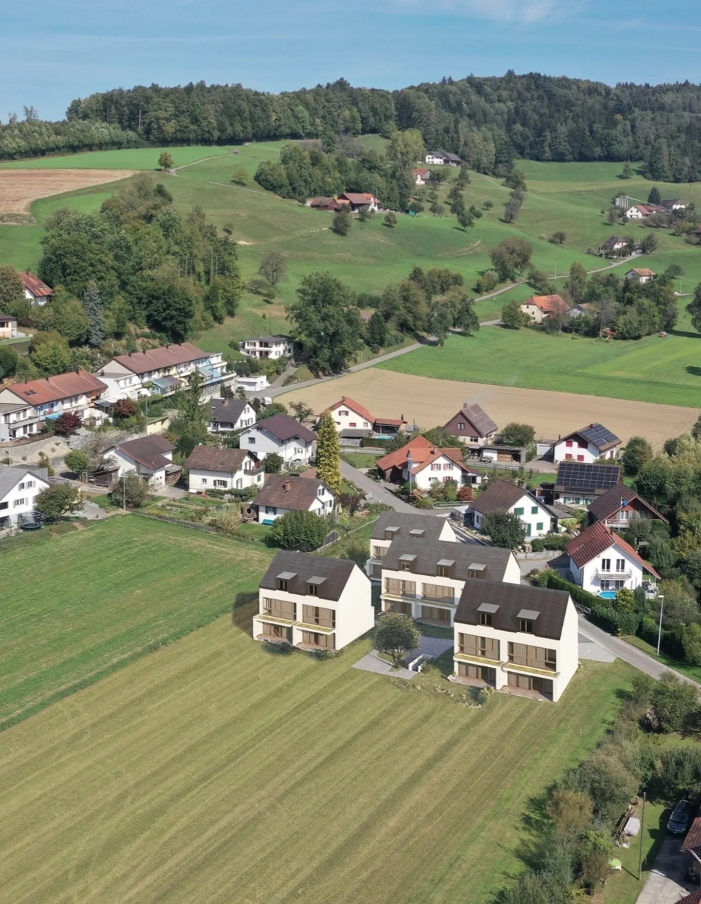 Maison de ville neuve exclusive de 6,5 pièces B.1 avec aménagement de haute qualité Oberkulm AG - Photo 1 sur 10