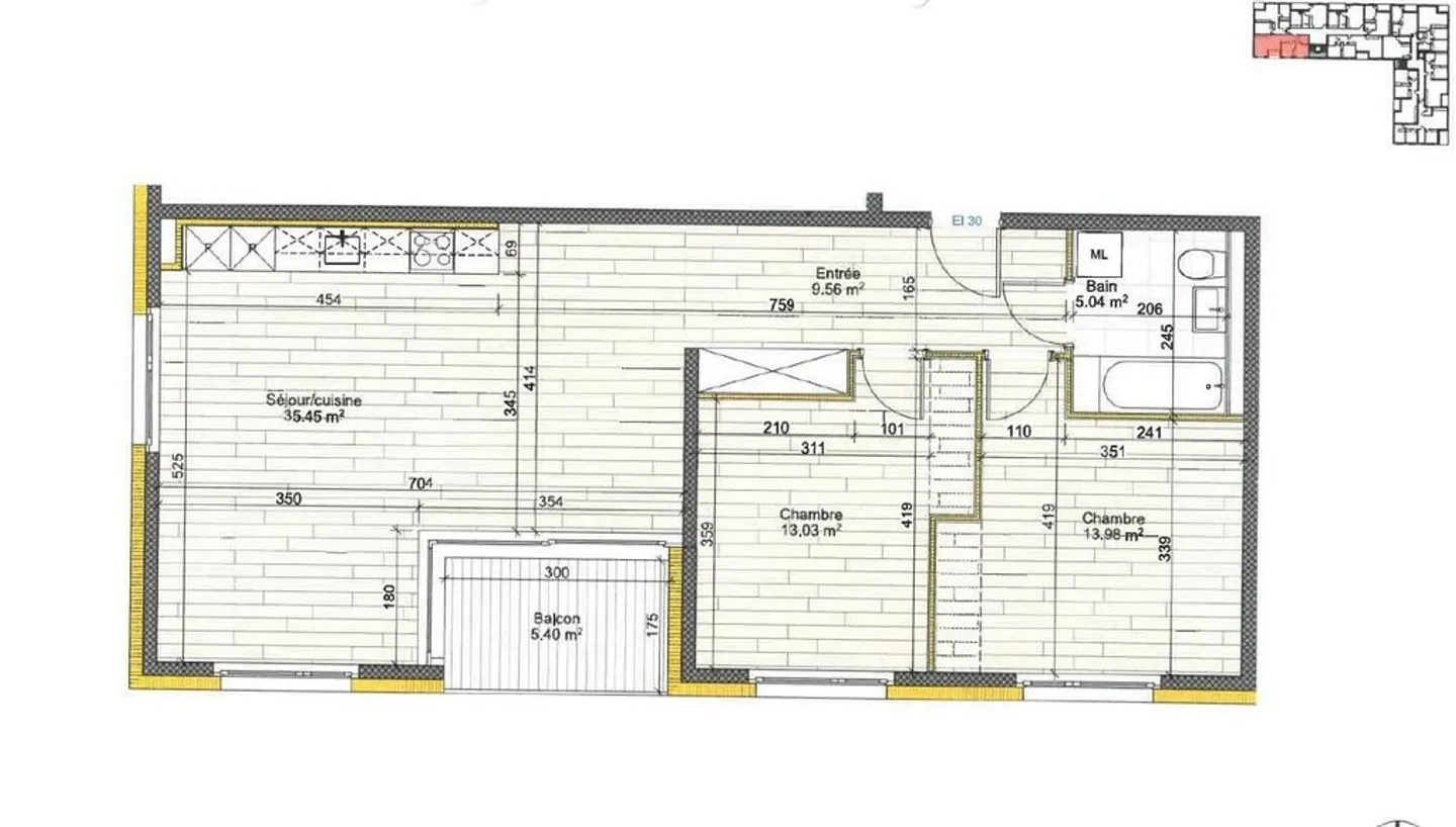 Appartamento 3,5 locali per CHF 1600.-/mese spese incluse - Foto 2 di 6