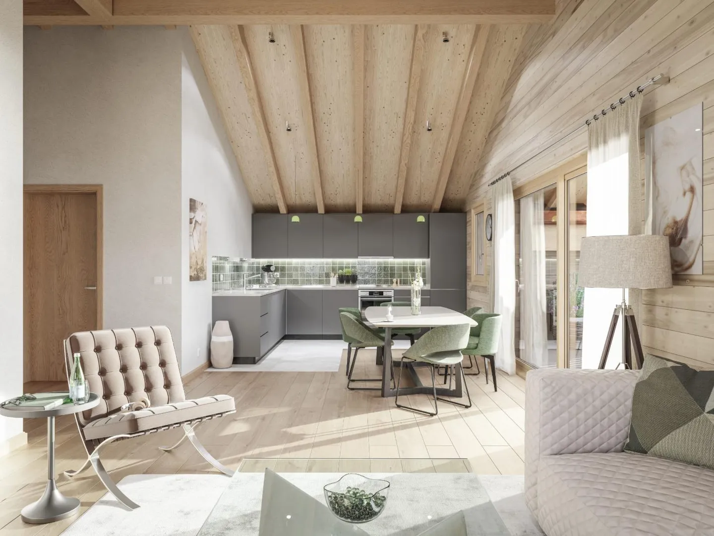 Elegante ökologisch verantwortliche Wohnung - Foto 2 von 9