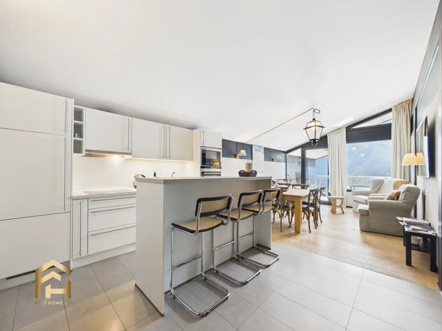 Sopra i tetti di Lauchernalp 5.5 camere duplex attico - Foto 3 di 13
