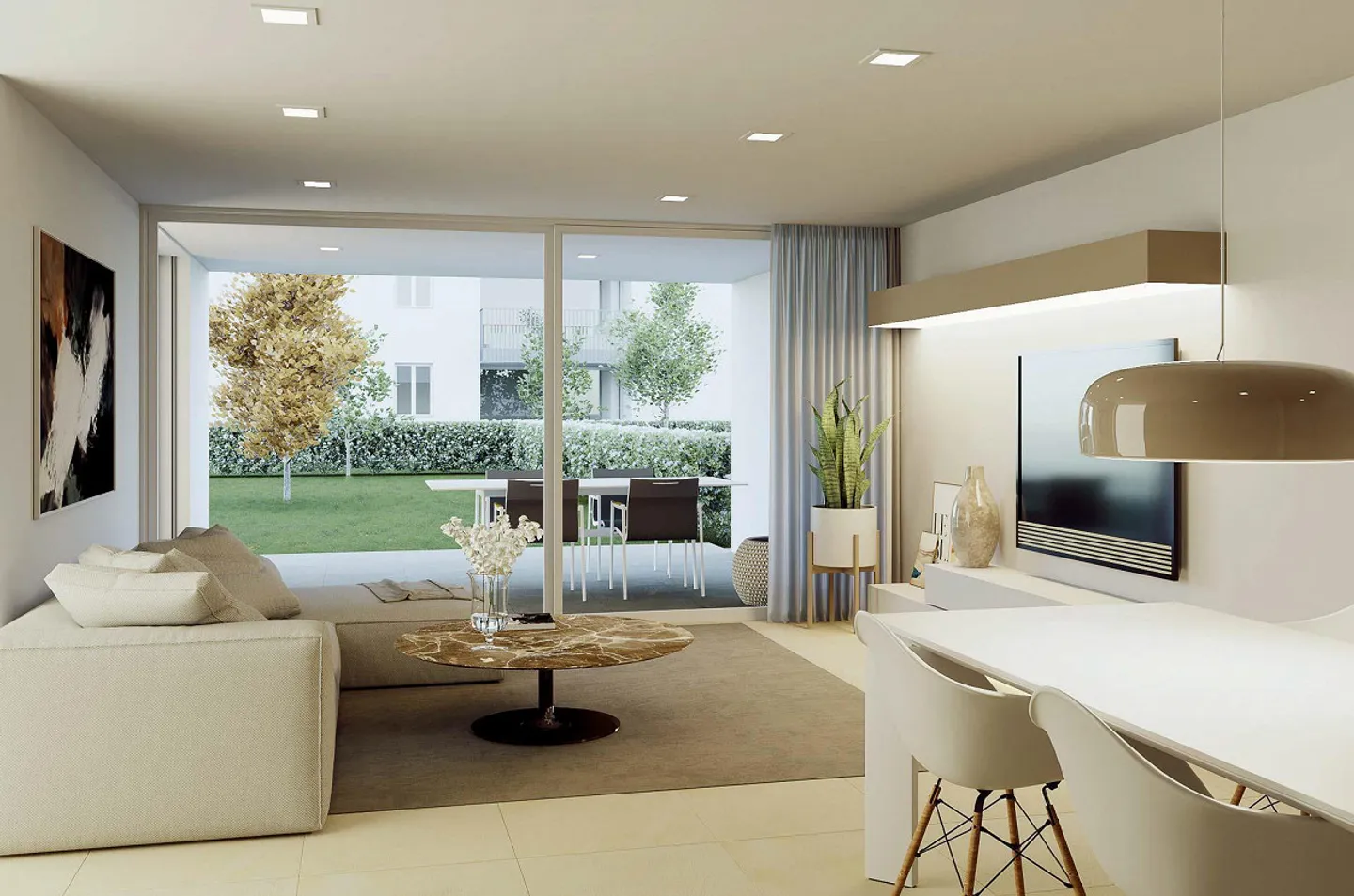 Apartments with garden under construction in Rivera - Photo 1 of 7