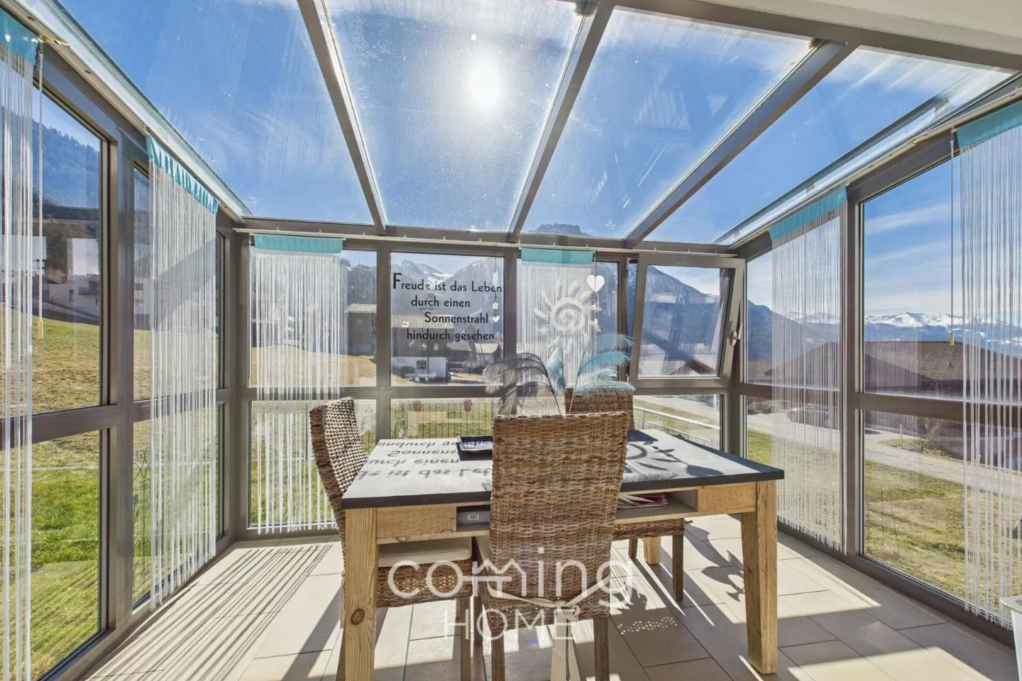 Stylish 5.5-room garden apartment with winter garden and mountain view in Ried-Brig - Photo 4 of 7