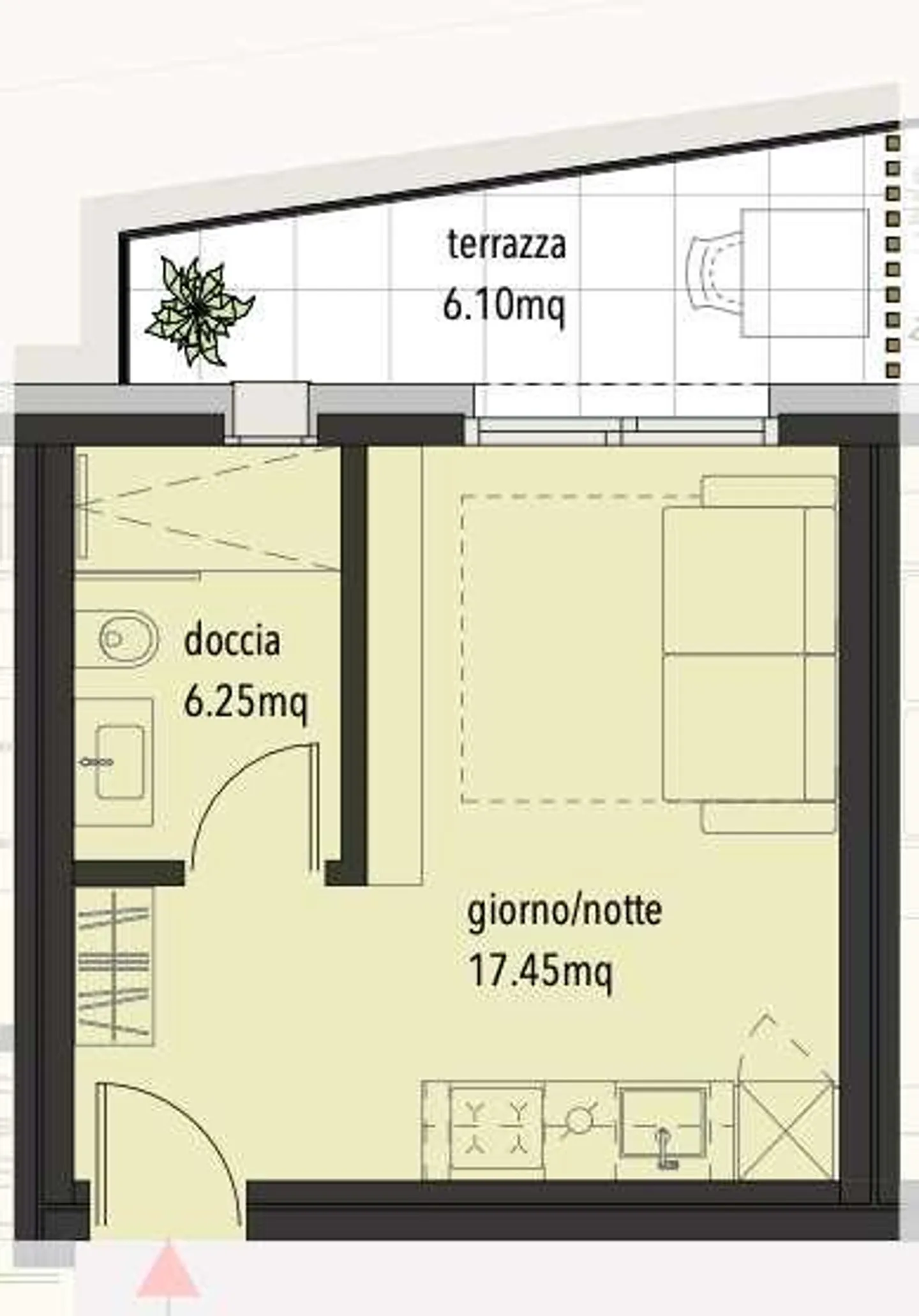Bellinzona - Loft 1.5 rooms - ideal for investment - Photo 1 of 3