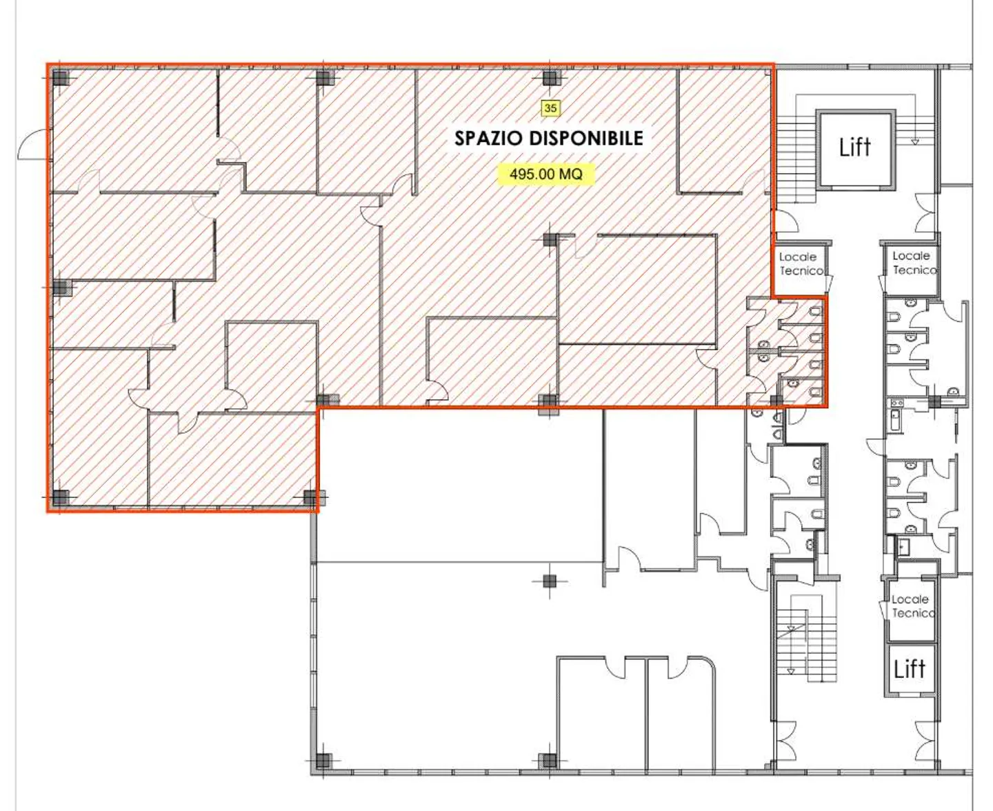 Office Space - 500m² immediately available - Photo 2 of 2