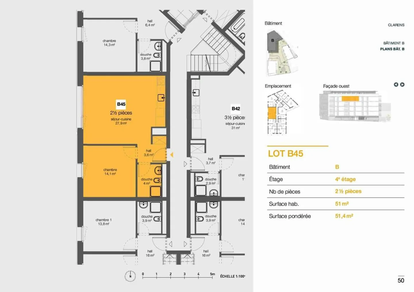 Superbo appartamento di 2,5 locali <br />Ultra centrale - Foto 6 di 6