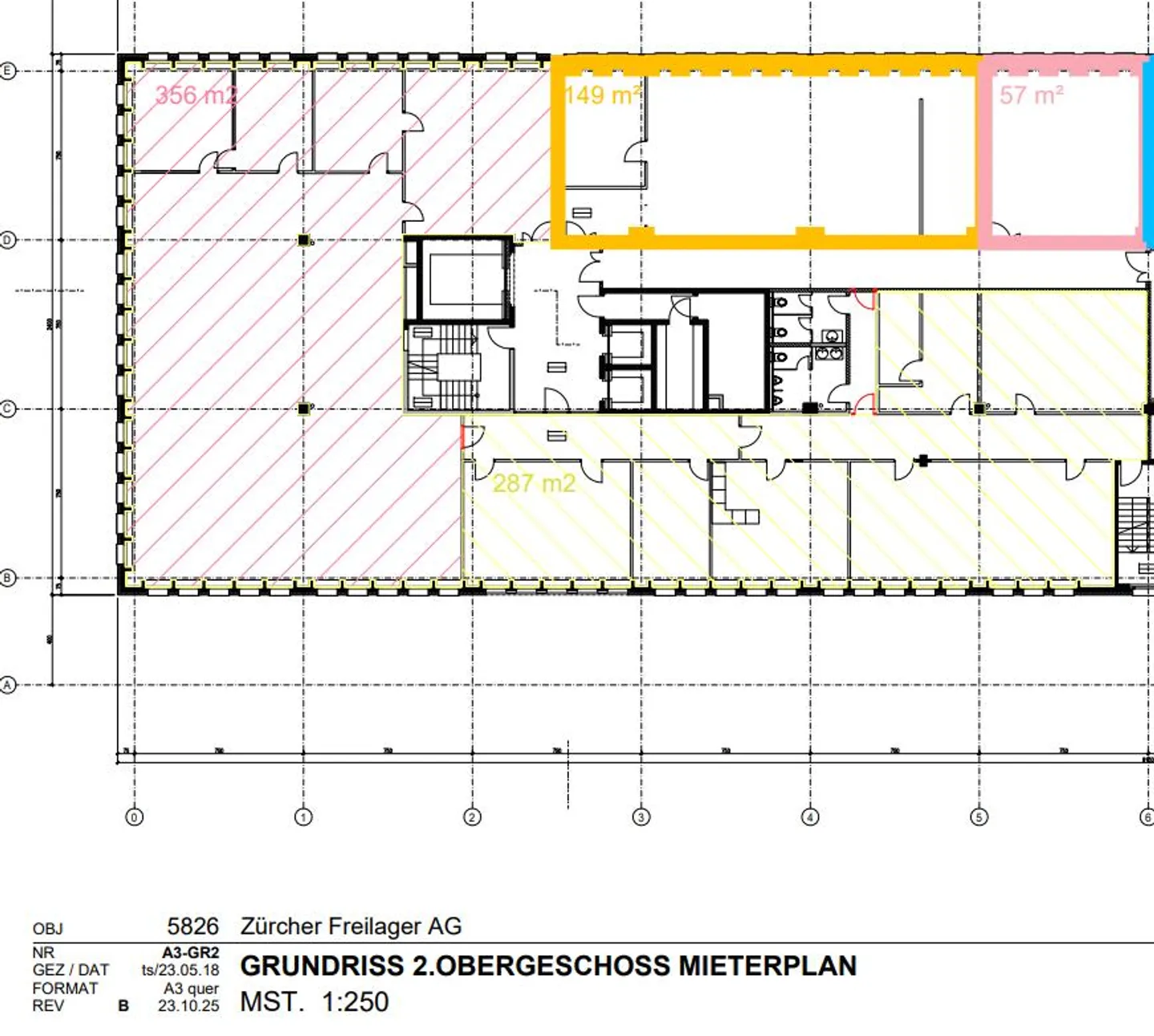 Flexible office space in shell condition 2nd floor in Freilager Zurich - Photo 2 of 4