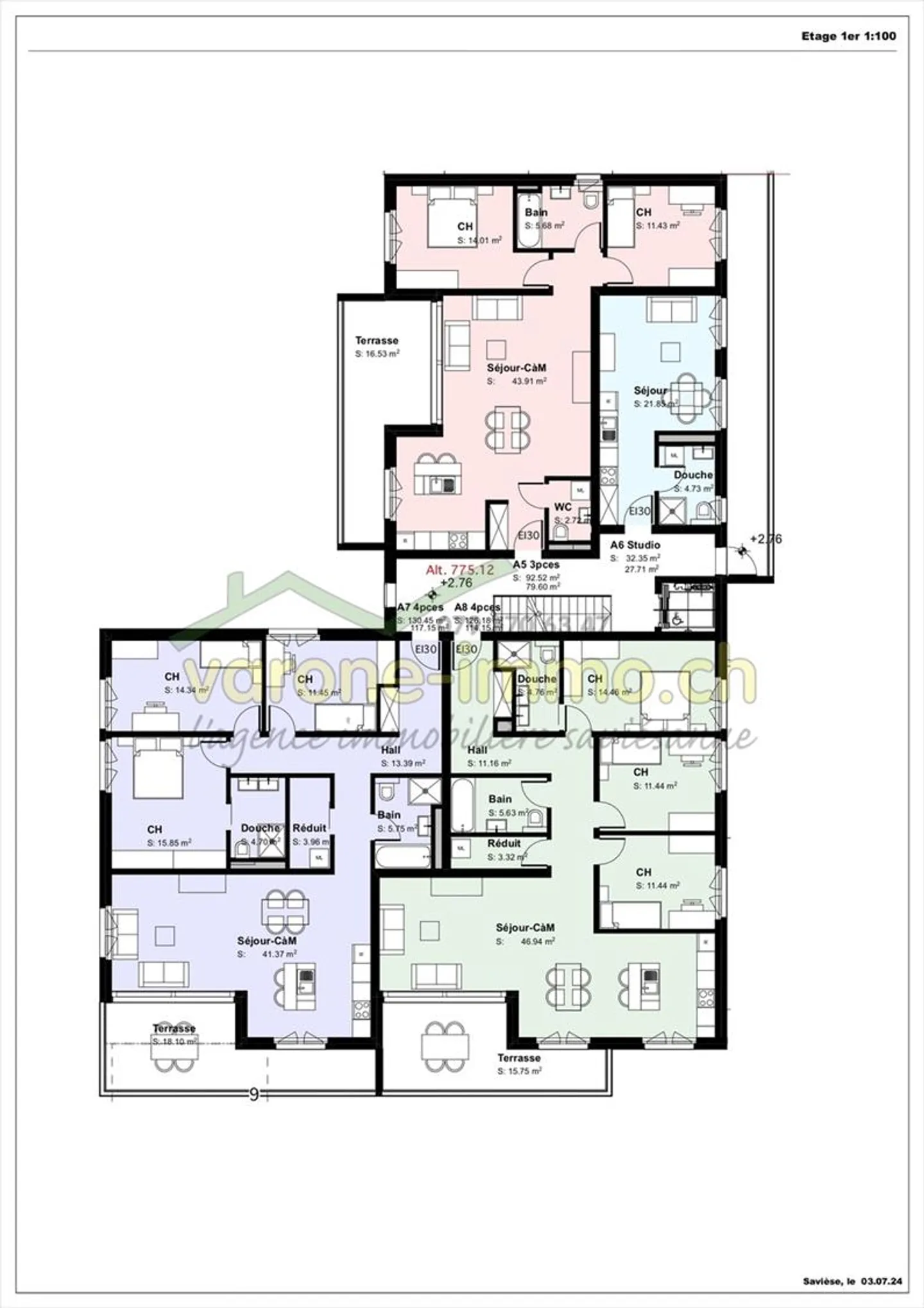 Appartamento attico in nuova residenza Minergie a Savièse - Foto 13 di 13