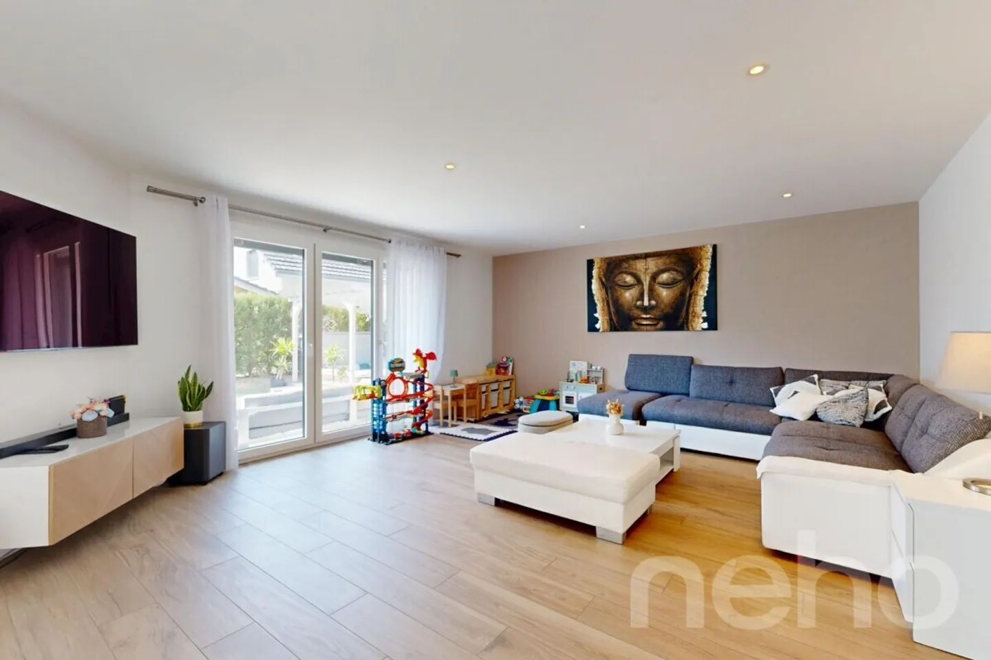 Neuere und helle Wohnung, nach Süden ausgerichtet, in Attalens - Foto 3 von 12