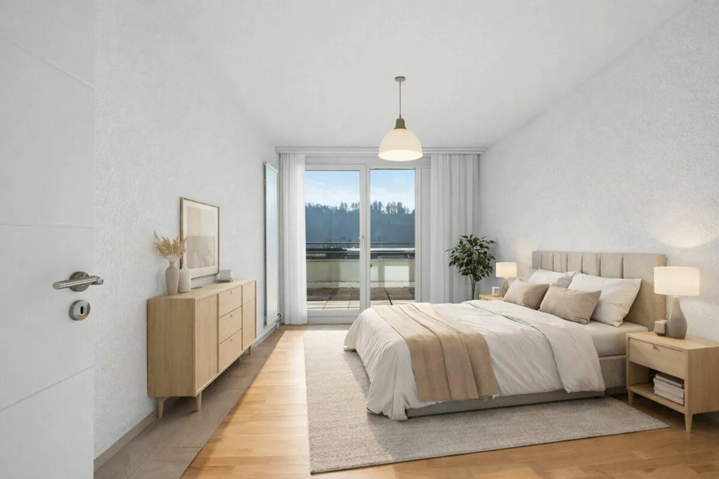 Renovated 4.5-room apartment with spacious balcony, lift and garage... - Photo 7 of 16