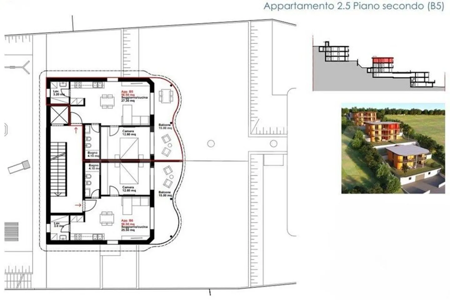 Appartamento di nuova costruzione con vista spettacolare (Appartamento B5) - Foto 5 di 13