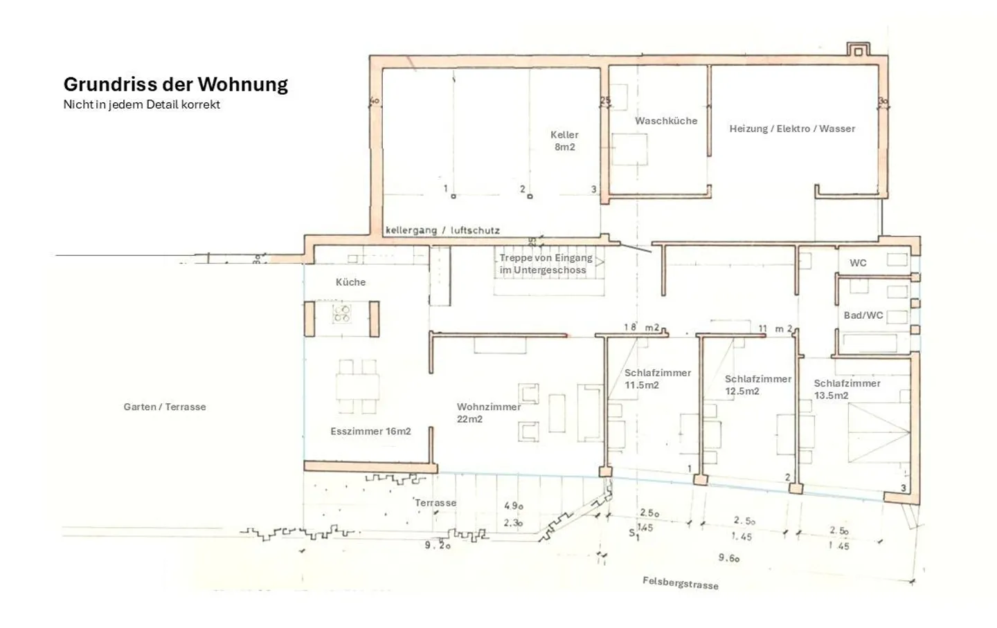 Charmante 4.5-Zimmer-Wohnung mit Garten - Foto 13 von 14