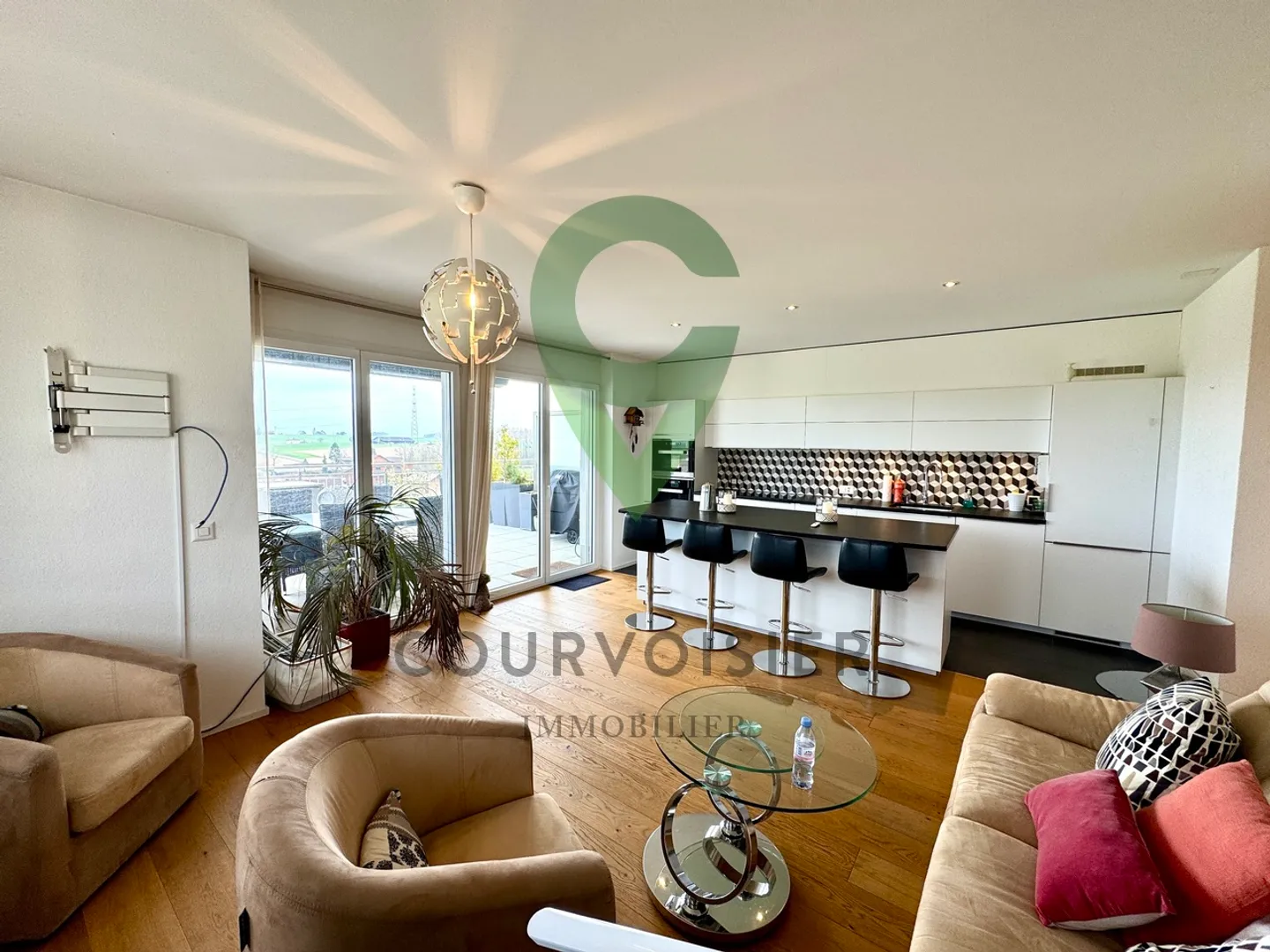 Schöne 3,5 Zimmer mit großer Terrasse nur wenige Minuten von Morges entfernt - Foto 3 von 10