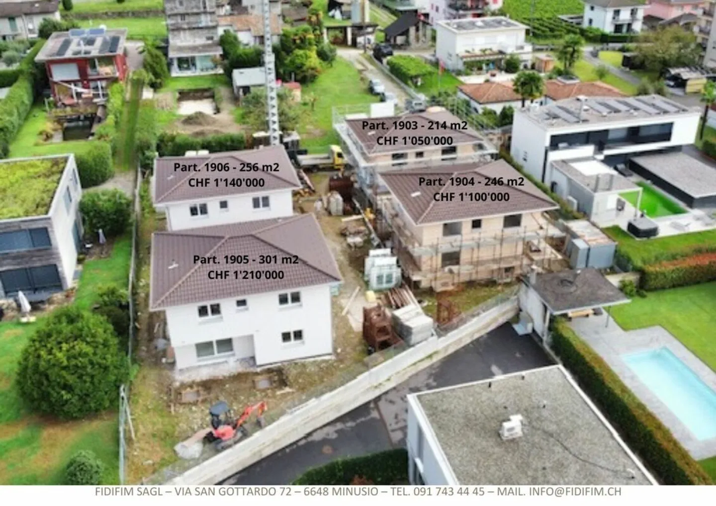 FOR SALE IN CUGNASCO - NEW 5.5-ROOM SINGLE-FAMILY HOUSES IN A QUIET AREA - Photo 1 of 23