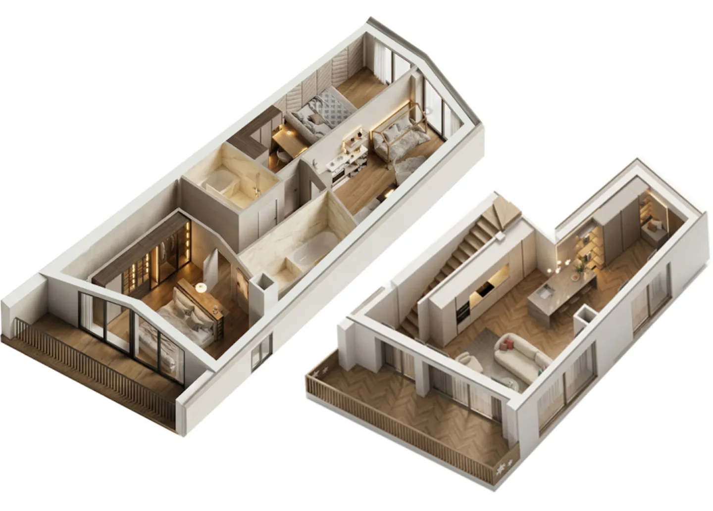 NOUVEAU Duplex 4.5 confortable avec vue imprenable Propriété 304 - Photo 2 sur 10