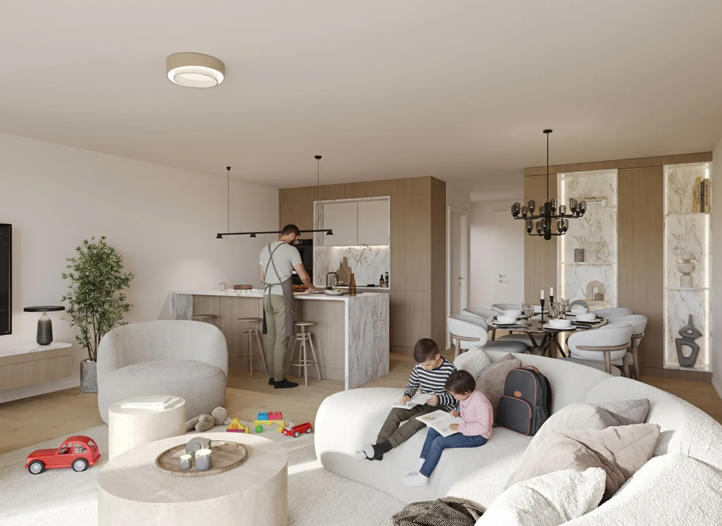 Neue 4,5-Zimmer-Duplex - im Erdgeschoss - Foto 4 von 11
