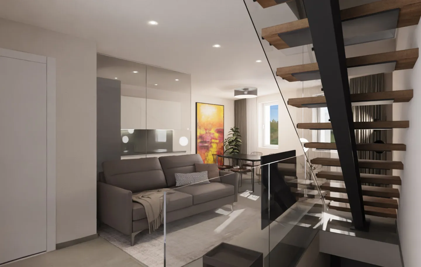 3,5 Lokale Duplex in Bedano - Foto 1 von 5