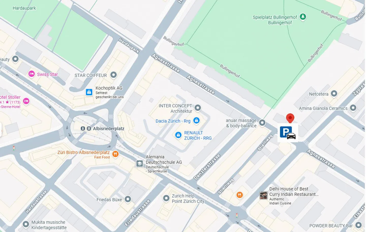 Spacious parking space near Albisriederplatz with charging option - Photo 1 of 1